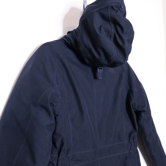 THE NORTH FACE Arctic 2 Down Parka Summit Navy Hooded Zippered Women's M - Picture 5 of 16